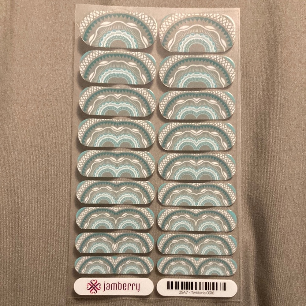 🧡 Jamberry Nail Wraps - Twisteria NEW FULL SHEET